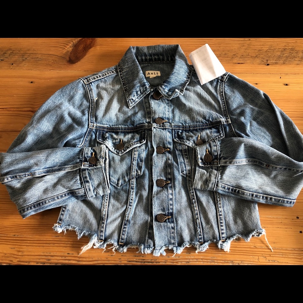 ABLE denim crop jacket